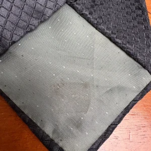 Enrico Venturi Italy Men's Black Textured Geometric Diamond 100% Silk Necktie – photo 7
