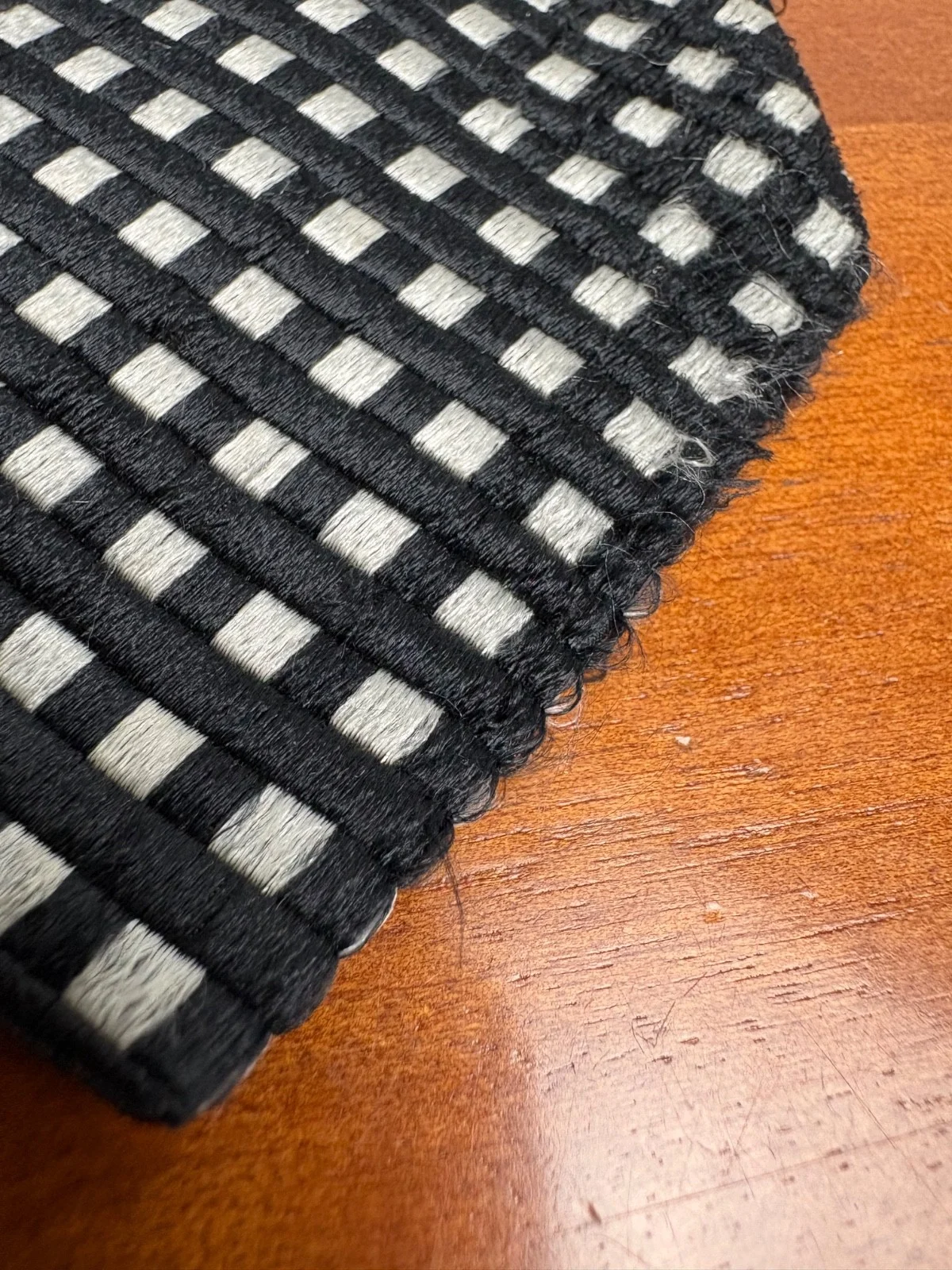 Enrico Venturi Italy Silk Tie Black Silver Check Pattern Woven Geometric – photo 2