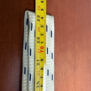 Hugo Boss Tie Men's Pale Yellow Geometric Stripe 100% Silk Made in Italy – photo 10