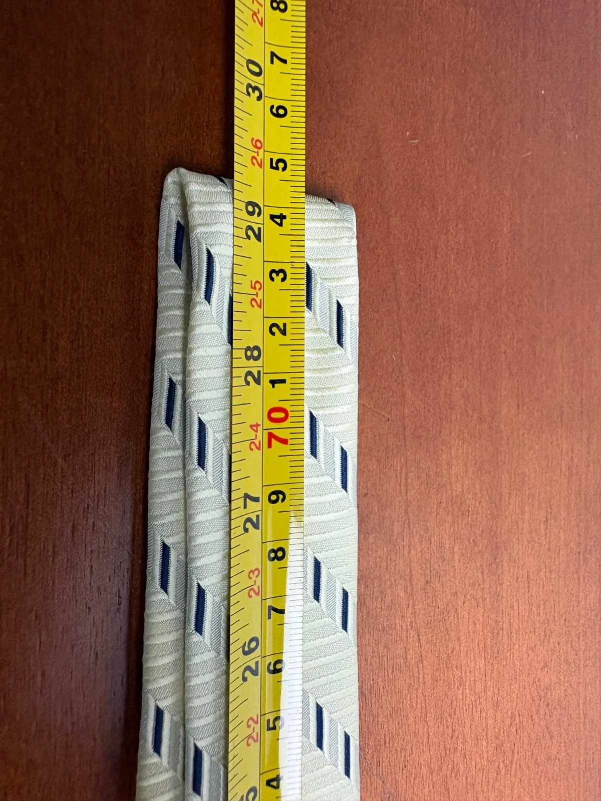 Hugo Boss Tie Men's Pale Yellow Geometric Stripe 100% Silk Made in Italy – photo 10
