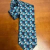 Giorgio Armani Cravatte Silk Tie Blue Purple Geometric Mosaic Made in Italy