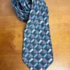 Giorgio Armani Cravatte Tie 100% Silk Geometric Abstract Made in Italy Purple