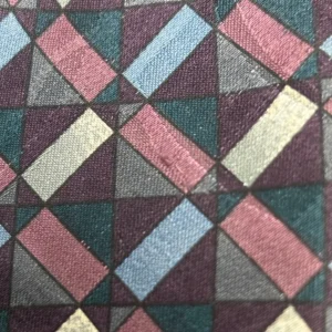 Giorgio Armani Cravatte Tie 100% Silk Geometric Abstract Made in Italy Purple – photo 3