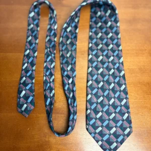 Giorgio Armani Cravatte Tie 100% Silk Geometric Abstract Made in Italy Purple – photo 4