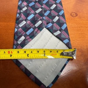 Giorgio Armani Cravatte Tie 100% Silk Geometric Abstract Made in Italy Purple – photo 9