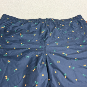 Old Navy Men's Swim Trunks Size 4XL XXXXL Navy Blue Orange Fruit Print NWT – photo 2