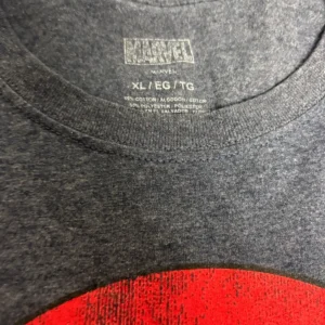 Marvel Captain America Shield Graphic T-Shirt Men's XL Blue Heather Short Sleeve – photo 2