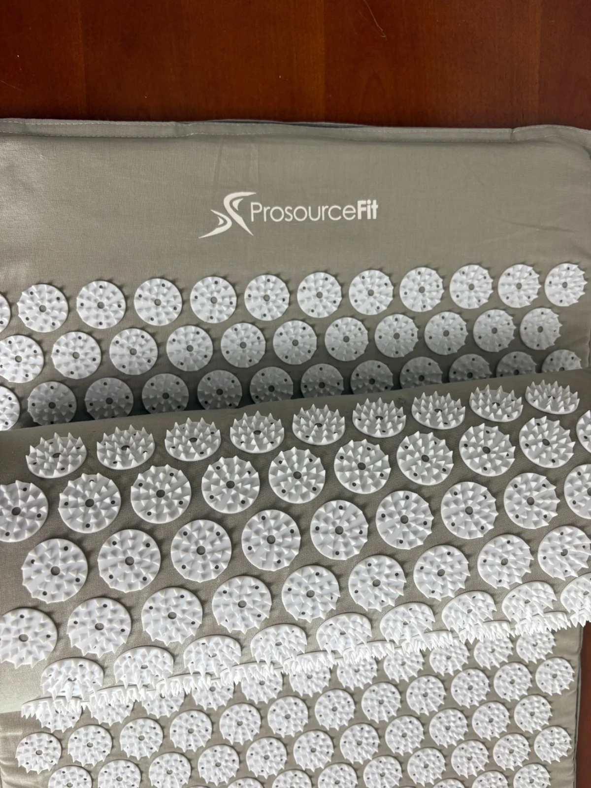 ProsourceFit Acupressure Mat and Pillow Set - Gray/White Muscle Pain Relief – photo 2
