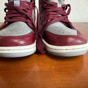 Nike Air Jordan 1 Mid Bordeaux Cement Grey DQ8426-615 Men's Size 10 Used – photo 3