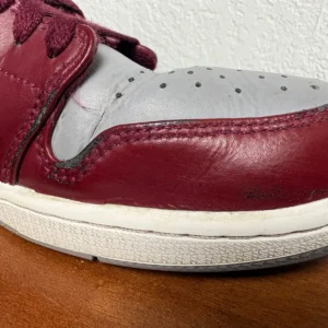Nike Air Jordan 1 Mid Bordeaux Cement Grey DQ8426-615 Men's Size 10 Used – photo 5