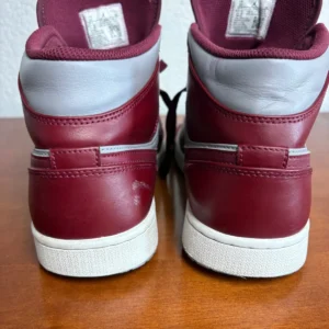 Nike Air Jordan 1 Mid Bordeaux Cement Grey DQ8426-615 Men's Size 10 Used – photo 7