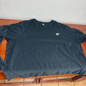 Nike Long Sleeve Shirt Mens 3XL Black Essential Embroidered Futura Logo Cotton