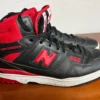 New Balance 650 Black Red High Top Basketball Sneakers Men's Size 16