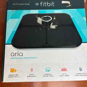 Fitbit Aria WiFi Smart Scale – Digital Body Weight & Fat Monitor – White Glass – photo 4