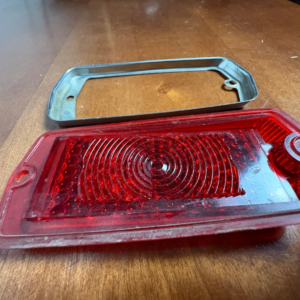 IKI 5004 Japan Red Side Marker Light Lens & Chrome Bezel SAE P1A69 – photo 8