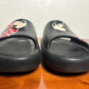 Disney Mickey & Minnie Mouse Black Slide Sandals Women's Size 7 Kissing Graphic – photo 3
