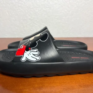 Disney Mickey & Minnie Mouse Black Slide Sandals Women's Size 7 Kissing Graphic – photo 7