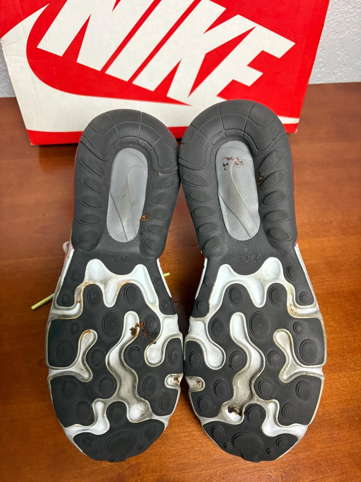 Nike Air Max 270 React GS Thunder Grey Barely Volt CT1630-001 Size 7Y Sneakers – photo 15
