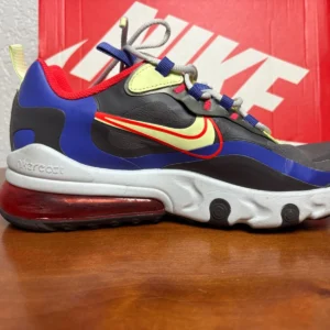 Nike Air Max 270 React GS Thunder Grey Barely Volt CT1630-001 Size 7Y Sneakers – photo 5