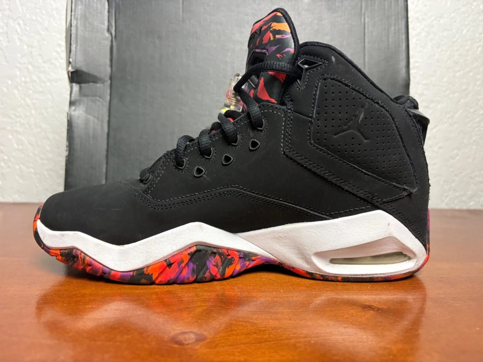 Jordan B'Loyal GS Black Orange Purple Tiger Print Boys Size 7Y w/ Box – photo 10