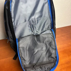Basecamp Black & Blue Laptop Backpack Watermark Logo Padded Straps Travel Bag – photo 10