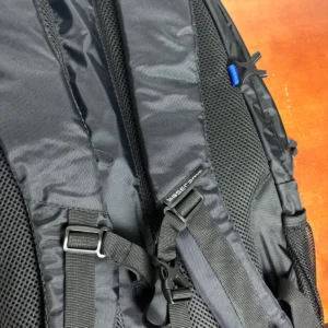 Basecamp Black & Blue Laptop Backpack Watermark Logo Padded Straps Travel Bag – photo 6