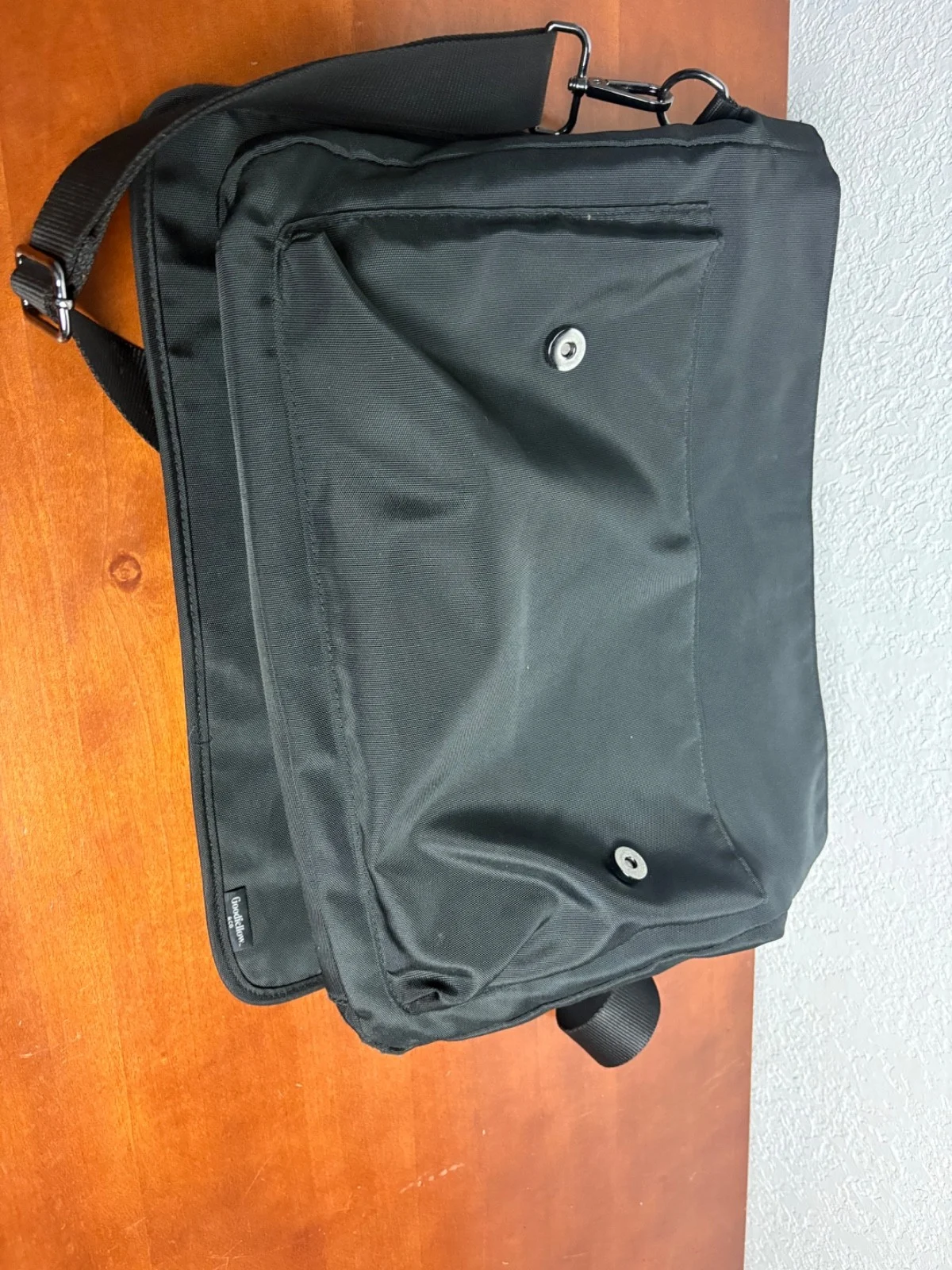 Goodfellow & Co Messenger Business Bag Black Brown Shoulder Strap NWOT- B3 – photo 6