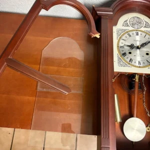 Waltham 31 Day Chime Wall Clock Tempus Fugit Wood Case - FOR REPAIR / PARTS – photo 2