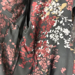 Citron Santa Monica 100% Silk Floral Open Front Cardigan Jacket Plus Size 0X – photo 2
