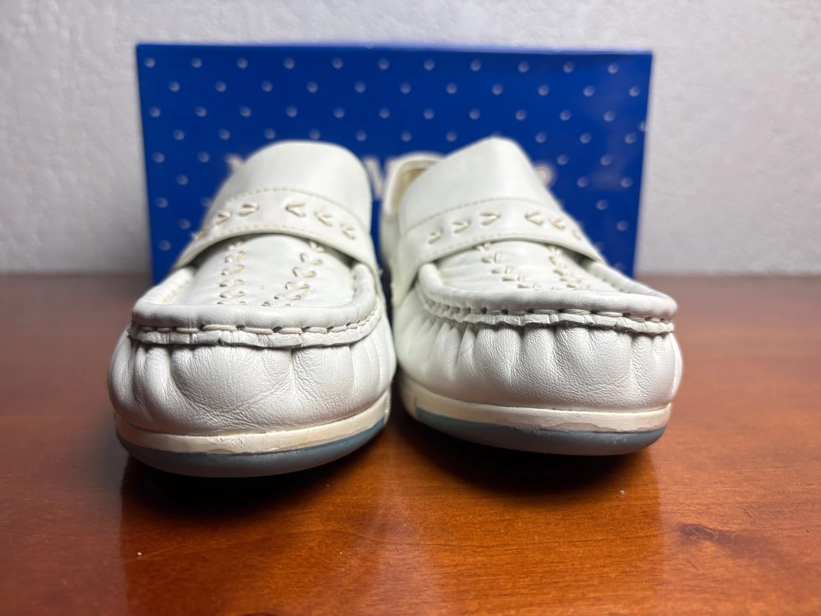 Nurse Mates Shoes Womens Size 9.5 White Leather Lace Up Comfort Nursing Oxford – photo 2