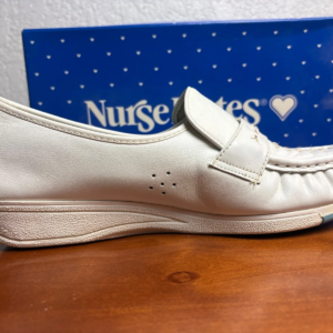 Nurse Mates Shoes Womens Size 9.5 White Leather Lace Up Comfort Nursing Oxford – photo 4