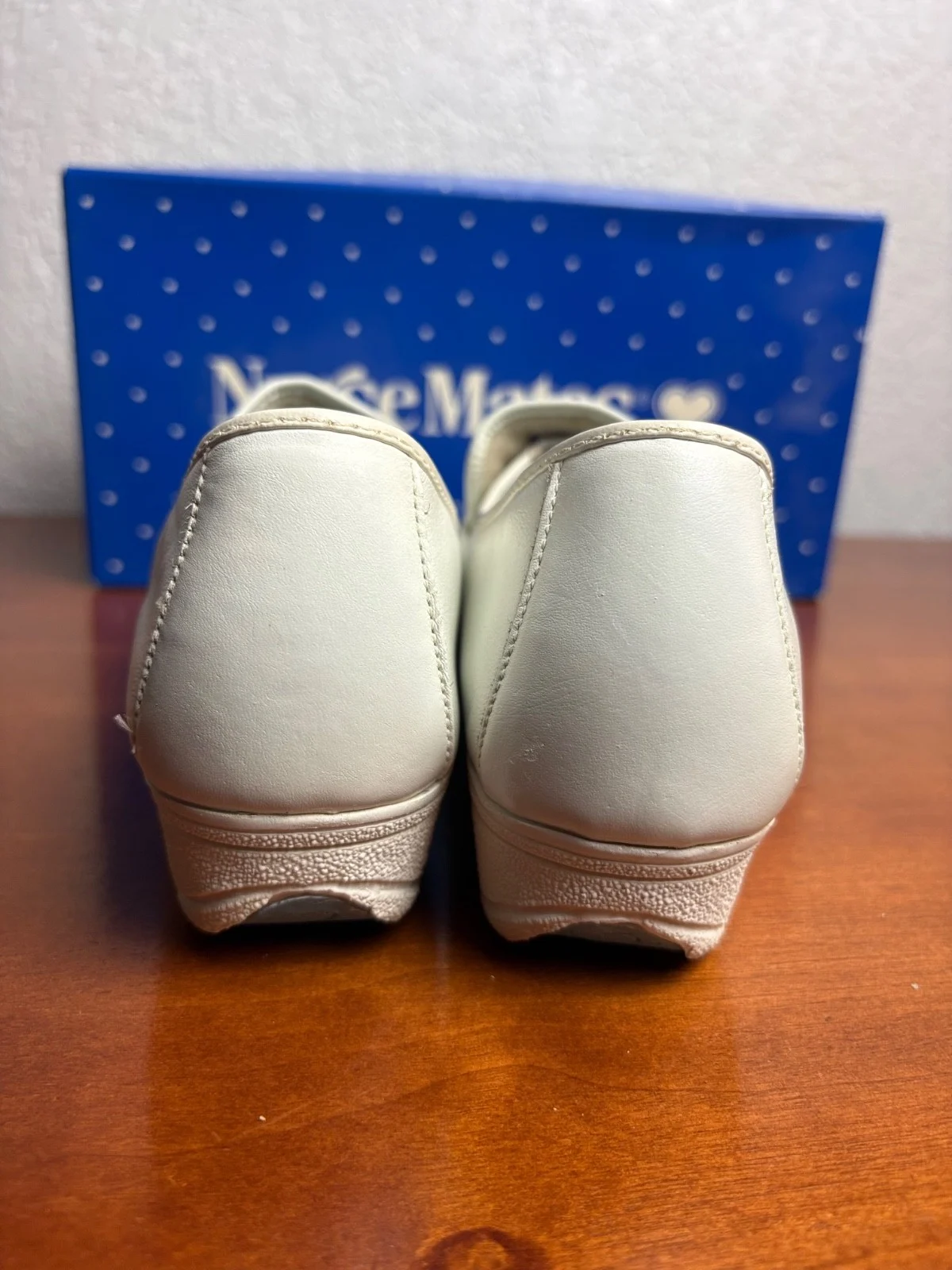 Nurse Mates Shoes Womens Size 9.5 White Leather Lace Up Comfort Nursing Oxford – photo 5
