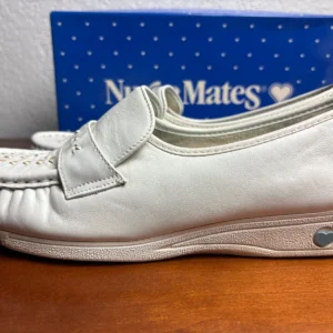 Nurse Mates Shoes Womens Size 9.5 White Leather Lace Up Comfort Nursing Oxford – photo 6