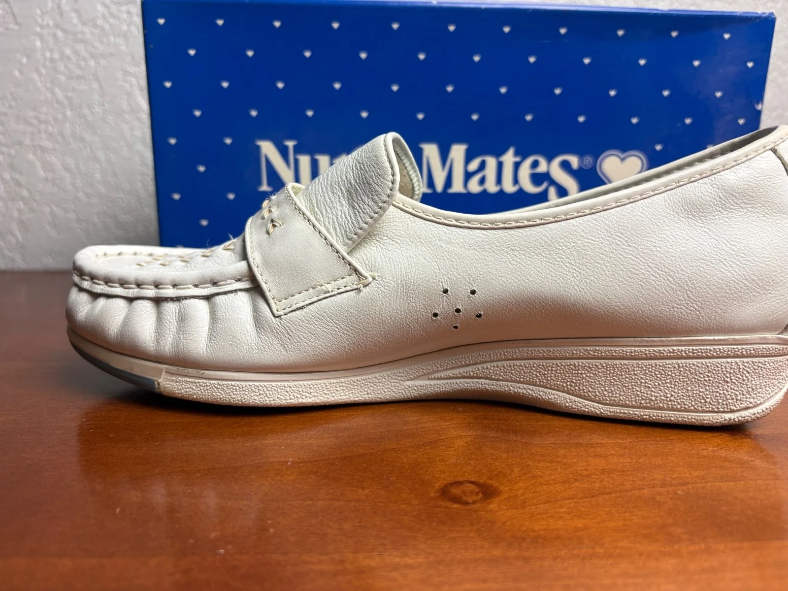 Nurse Mates Shoes Womens Size 9.5 White Leather Lace Up Comfort Nursing Oxford – photo 7