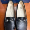 SAS Metro Women's 9.5 N Black Leather Bit Loafers Made in USA Comfort Shoes