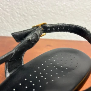 SAS Caress Black leather slingback wedge comfort sandals size 9.5 M – photo 10