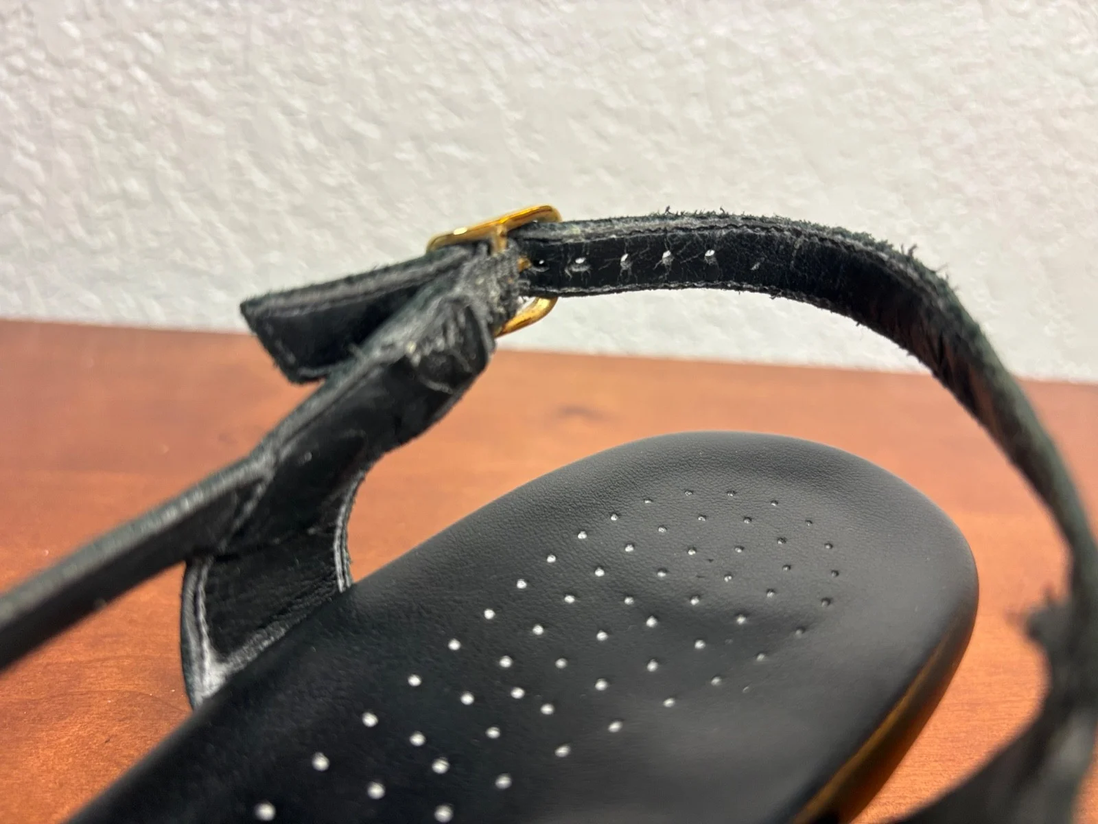 SAS Caress Black leather slingback wedge comfort sandals size 9.5 M – photo 10