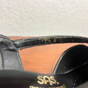 SAS Caress Black leather slingback wedge comfort sandals size 9.5 M – photo 11