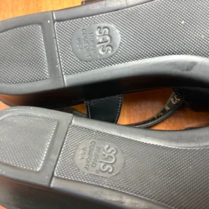 SAS Caress Black leather slingback wedge comfort sandals size 9.5 M – photo 14