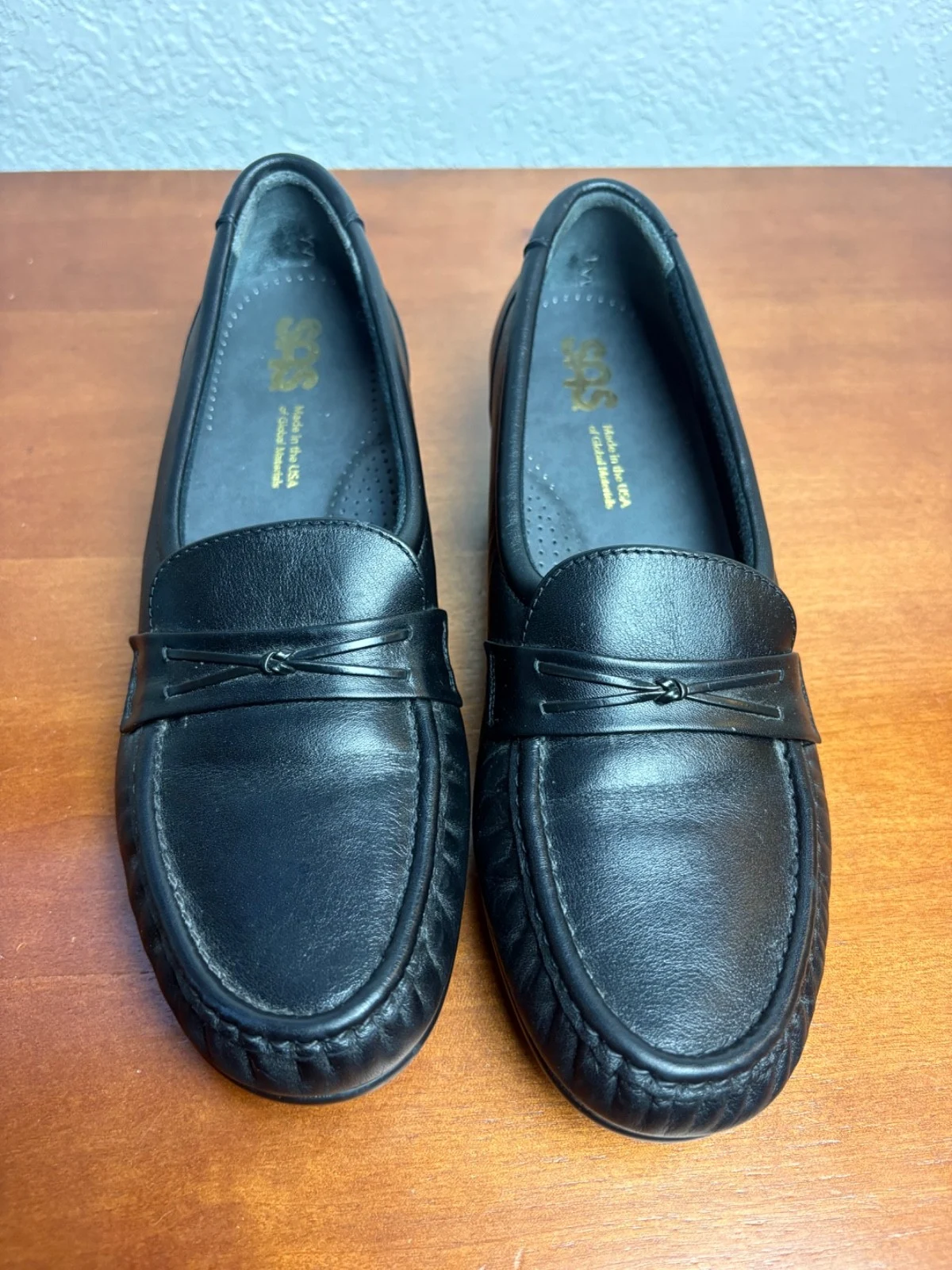SAS Tripad Comfort Black Leather Penny Loafers Women’s 9.5M Made USA – photo 2