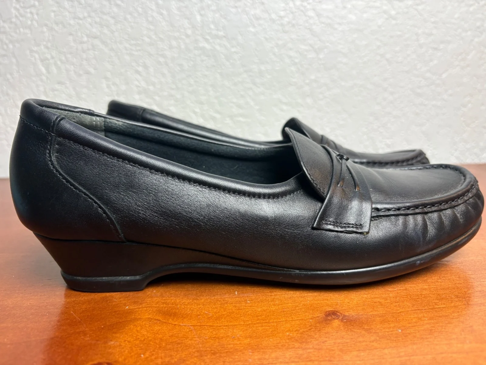 SAS Tripad Comfort Black Leather Penny Loafers Women’s 9.5M Made USA – photo 4