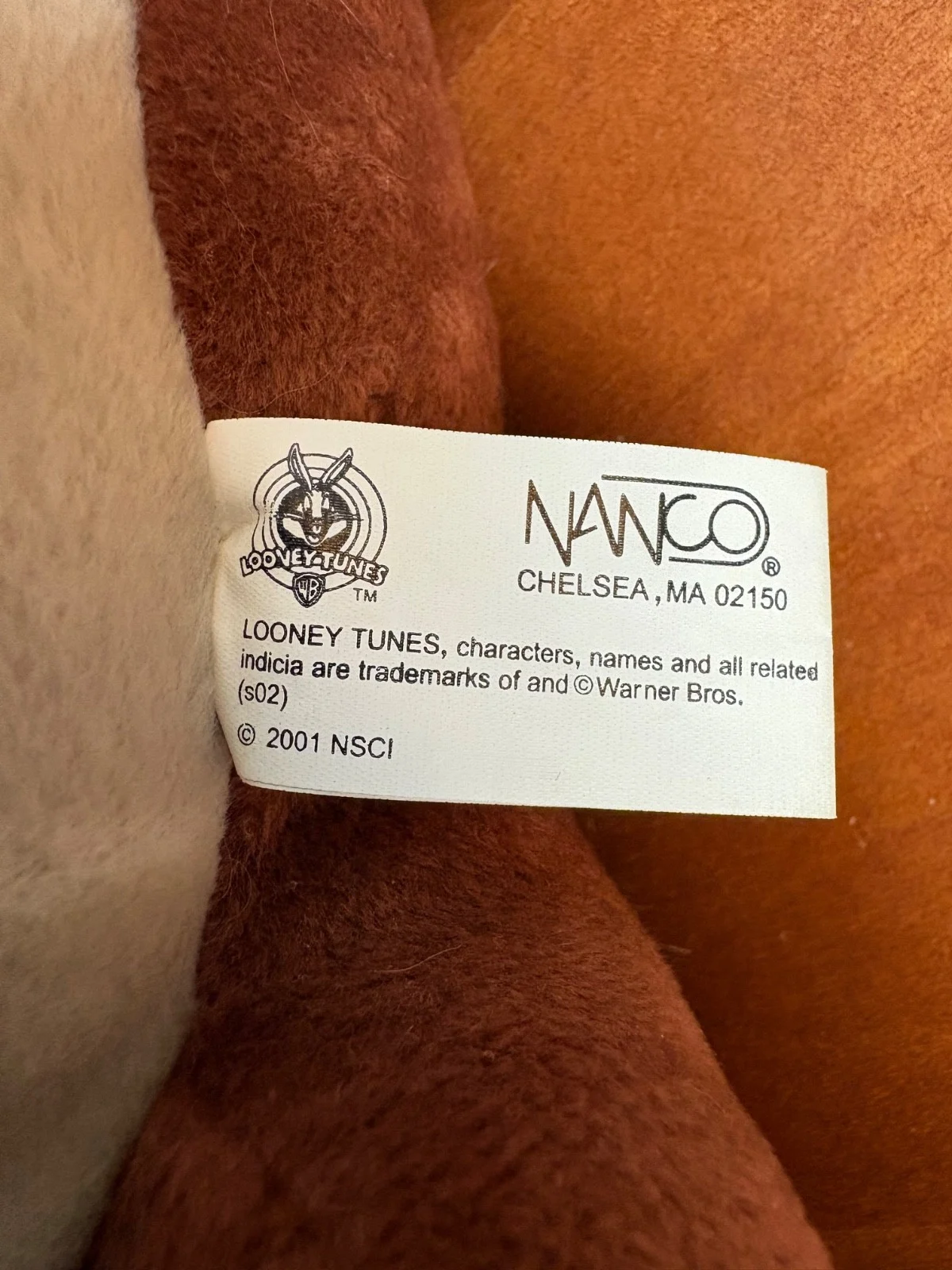 2001 Nanco Looney Tunes Tasmanian Devil Taz Plush Stuffed Toy Warner Bros – photo 6