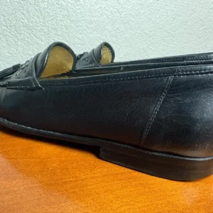 Santoni Italy Mens 7.5 D Black Leather Tassel Loafers Vero Cuoio Dress Shoes – photo 12