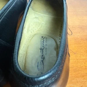 Santoni Italy Mens 7.5 D Black Leather Tassel Loafers Vero Cuoio Dress Shoes – photo 14