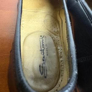 Santoni Italy Mens 7.5 D Black Leather Tassel Loafers Vero Cuoio Dress Shoes – photo 15