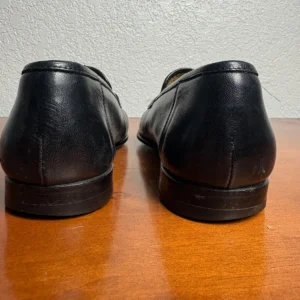 Santoni Italy Mens 7.5 D Black Leather Tassel Loafers Vero Cuoio Dress Shoes – photo 9