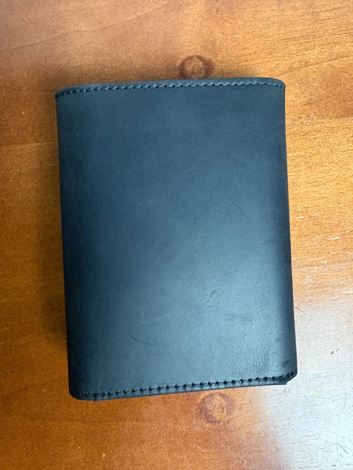 Stealth Mode Trifold Leather Wallet for Men -One Size-Black – photo 4