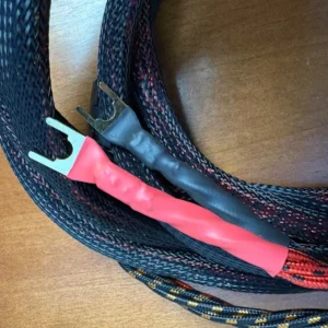 Prefair High-End Speaker Cable - Banana to Spade Plugs - Braided Sleeve - Single – photo 3