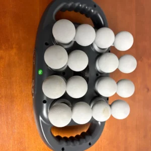Rechargeable Multi-Head Deep Tissue Body Massager - Portable Gray/Silver – photo 3