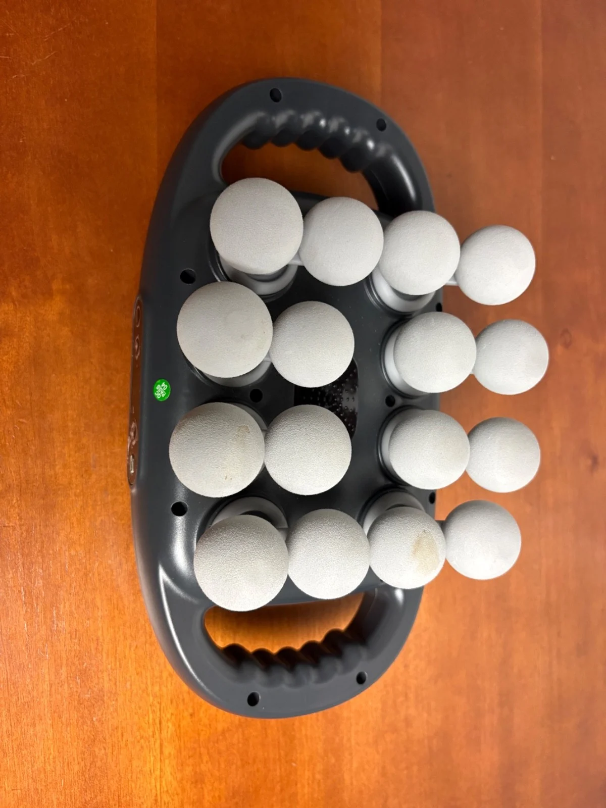 Rechargeable Multi-Head Deep Tissue Body Massager - Portable Gray/Silver – photo 3